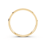 Par de Alianças Chanfrada em Ouro Amarelo 18k - 2mm