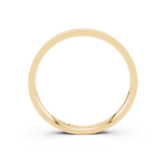 Par de Alianças Reta com Friso em Ouro Amarelo 18k - 2mm