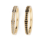 Par de Alianças Giulietta em Ouro 18k - 2mm