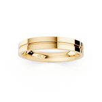 Par de Alianças Colonna em Ouro 18k - 4mm