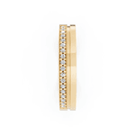 Par de Alianças Fiore em Ouro Amarelo 18k - 4mm