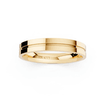 Par de Alianças Fiore em Ouro Amarelo 18k - 4mm
