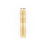 Par de Alianças Fiore em Ouro Amarelo 18k - 4mm
