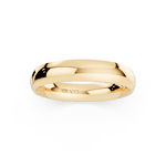 Par de Alianças Tradicional em Ouro Amarelo 18k - 5mm