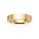 Par de Alianças Reta em Ouro Amarelo 18k - 6mm