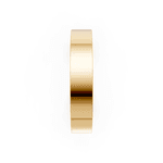Par de Alianças Reta em Ouro Amarelo 18k - 6mm