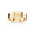 Par de Alianças Aurora em Ouro Amarelo 18K - 7mm