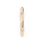 Anel Tagliato em Ouro Rosé 18k com Diamantes