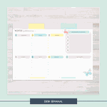 Desk Planner - Borboleta