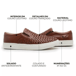 Sapato Loafer Guitte Iate Trisse Whisky Couro Legítimo