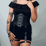 Kit Corset Argola e Harness Coxa De Uma Tira