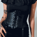 Kit Corset Amarração e Harness Coxa Uma Tira