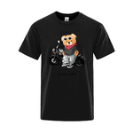 Camiseta Estampada Frente Urso Motoqueiro Street Rider