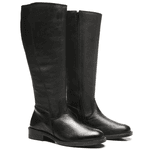 BOTA CLASSIC CANO ALTO COURO PRETO