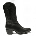 BOTA WESTERN BORDADO PRETO