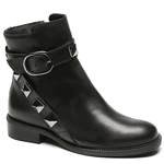 BOTA ROCKSTUD COURO PRETO