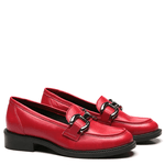 MOCASSIM PREPPY COURO VERMELHO/ONIX