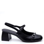 SCARPIN AMALFI COURO PRETO