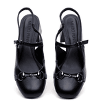SCARPIN AMALFI COURO PRETO