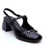 SCARPIN AMALFI COURO PRETO