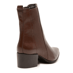BOTA ESSENZA EM COURO CABRA MARROM