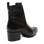 BOTA CANO BAIXO COURO CABRA PRETO