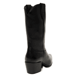 BOTA LÌVIA COURO DE CABRA PRETO 