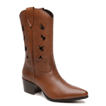 BOTA SIENA WESTERN COURO CARAMELO
