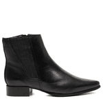 BOTA CANO CURTO COURO CARNEIRO PRETO