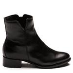 BOTA CANO BAIXO COURO CARNEIRO PRETO