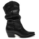 BOTA CANO MÉDIO COURO GENEBRA PRETO