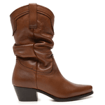 BOTA CANO MÉDIO COURO GENEBRA CARAMELO
