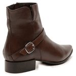 BOTA CANO CURTO COURO CABRA MARROM