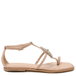 RASTEIRA TIRAS COURO NUDE SKIN