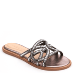 RASTEIRA COURO CRISTAL ONIX