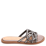 RASTEIRA COURO CRISTAL ONIX
