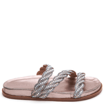 PAPETE STRASS EM COURO CRISTAL ONIX
