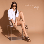 PAPETE LUCY EM COURO TORINO Marrom
