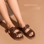 PAPETE LUCY EM COURO TORINO Marrom