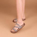 PAPETE STRASS EM COURO CRISTAL ONIX