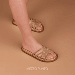 PAPETE NINA EM COURO CRISTAL OURO