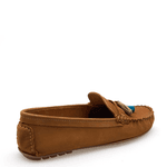 MOCASSIM COURO NOBUCK MOSTARDA