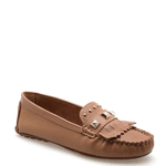 MOCASSIM EM COURO PREMIUM CARAMELO COM SPIKES