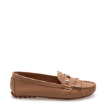 MOCASSIM EM COURO PREMIUM CARAMELO COM SPIKES
