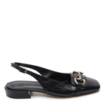 SCARPIN SLINGBACK EM COURO PREMIUM PRETO