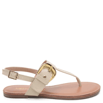 SANDÁLIA RASTEIRA COURO VERNIZ OFF WHITE