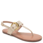 SANDÁLIA RASTEIRA COURO VERNIZ OFF WHITE