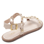 SANDÁLIA RASTEIRA COURO TORINO OFF WHITE