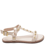 SANDÁLIA RASTEIRA COURO TORINO OFF WHITE