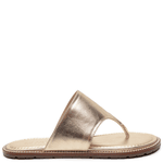 SANDÁLIA RASTEIRA COURO CRISTAL OURO LIGHT